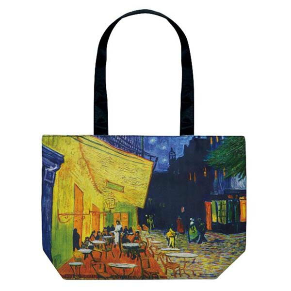 ユーパワー 名画バッグ ゴッホ「夜のカフェテラスMサイズ」 AU-01206 トートバッグ【メール便 送料無料】