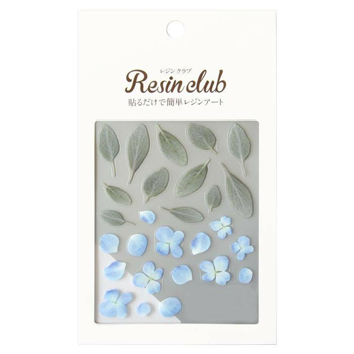 レジンクラブ レジンシール SARAH GAUDI 折田さやか プロデュース1 花びらアソート3 (両面印刷) RC-ORI-106 ブルー グレー 花弁 封入 薄い しなやか 高品質 送料無料（普通郵便）