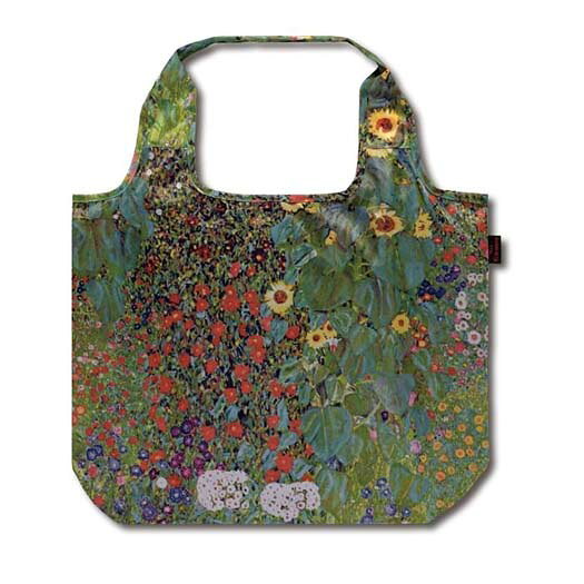 Rakuten - クーラーバッグ 保冷バッグ たためる エコバッグ ユーパワー 名画クーラーエコバッグ クリムト「サンフラワー」 AE-01509【メール便 送料無料】