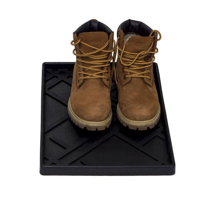 Tica Copenhagen マルチラバートレイ LINES/DOT S/M/L ブラック 玄関 汚れ防止 ドロ汚れ 雪 雨 水滴 靴..