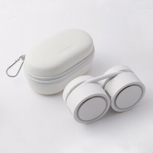 DANSOON Neck Band Fan Rolling オフホワイト 羽根なし首かけ扇風機 USB充電 ハンズフリー 静音設計