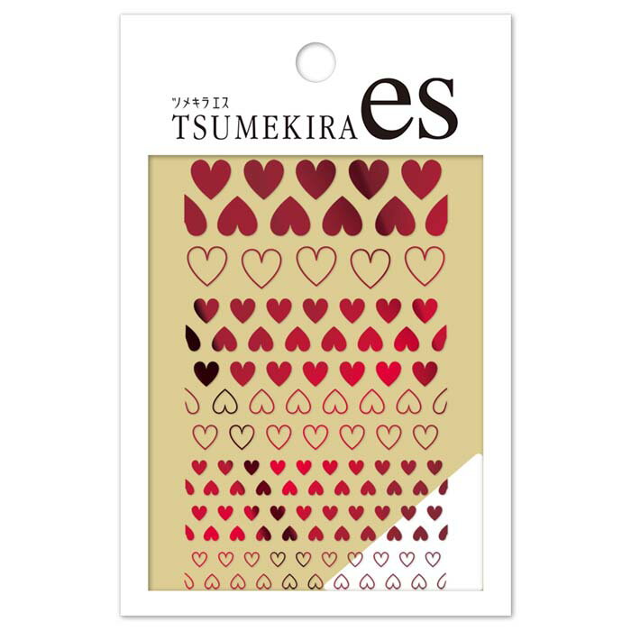 Rakuten - TSUMEKIRA(ツメキラ) ネイルシール es Heart 4 メタリックレッド ジェルネイル専用 ES-HEA-104 送料無料（普通郵便）