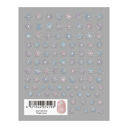 TSUMEKIRA(ツメキラ) es Pastel snow パステル スノー ES-YUK-013 雪柄 雪の結晶 送料無料（普通郵便）