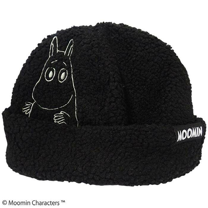 MOOMIN ムーミン ボアキャップ ニット帽 ムーミン/BK ブラック 黒 メンズ レディー...