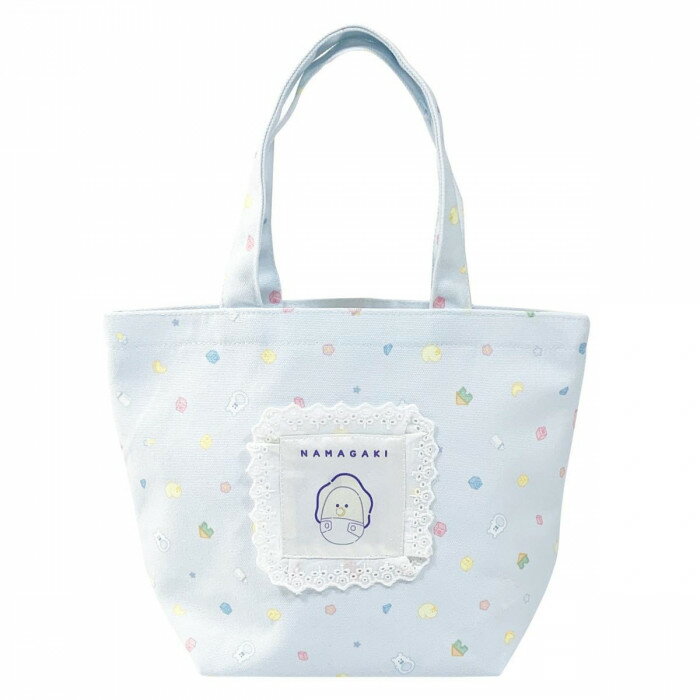 つぶらな瞳のなまがき ランチトートバッグ ブルー AB-2846 【メール便】