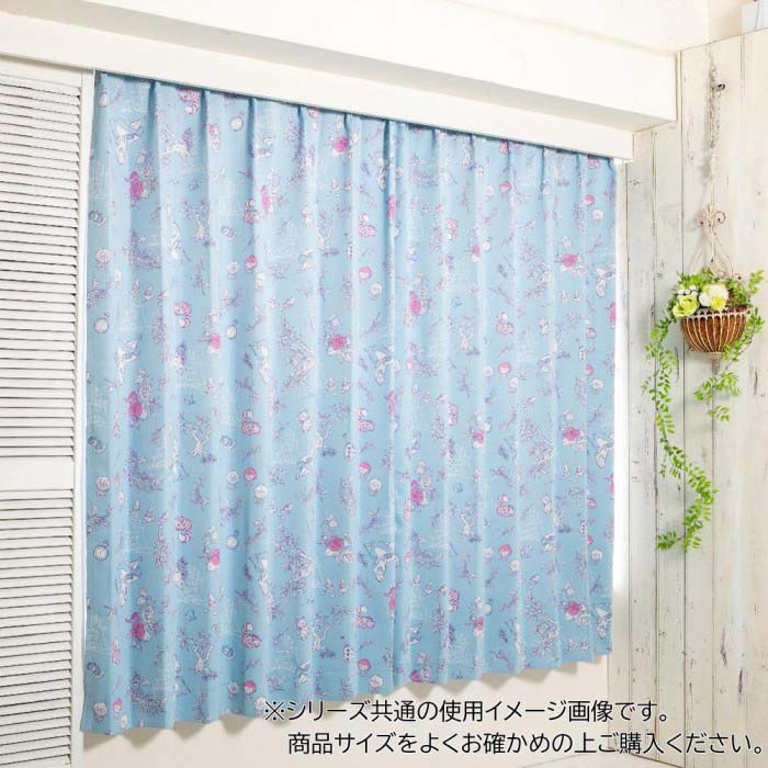 乐天商城 - ディズニー アリス ドレープカーテン2枚セット 100×200cm SB-638-D ブルー