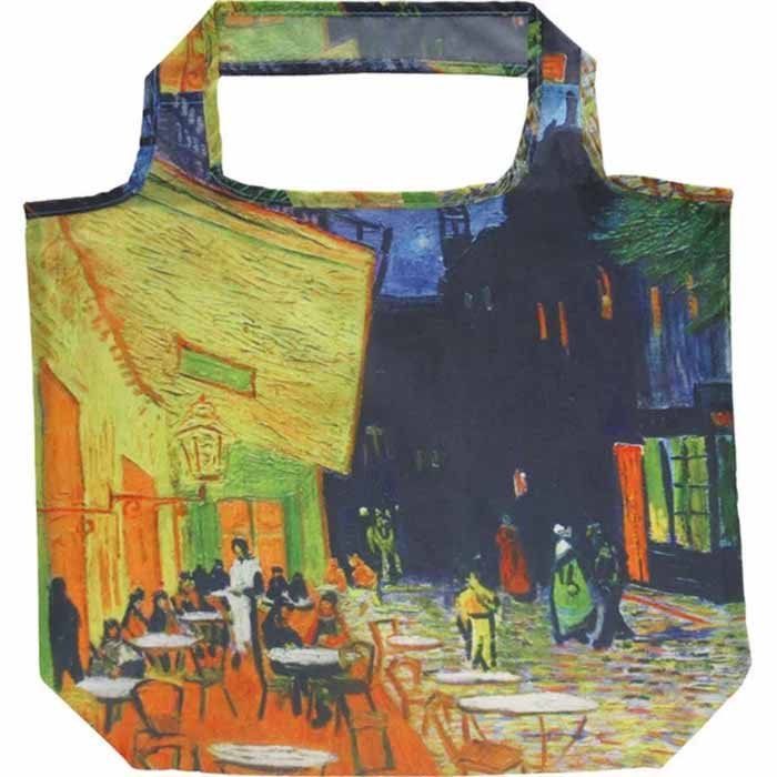樂天商城 - 名画エコバッグ ゴッホ「夜のカフェテラス」 AE-00826【メール便】
