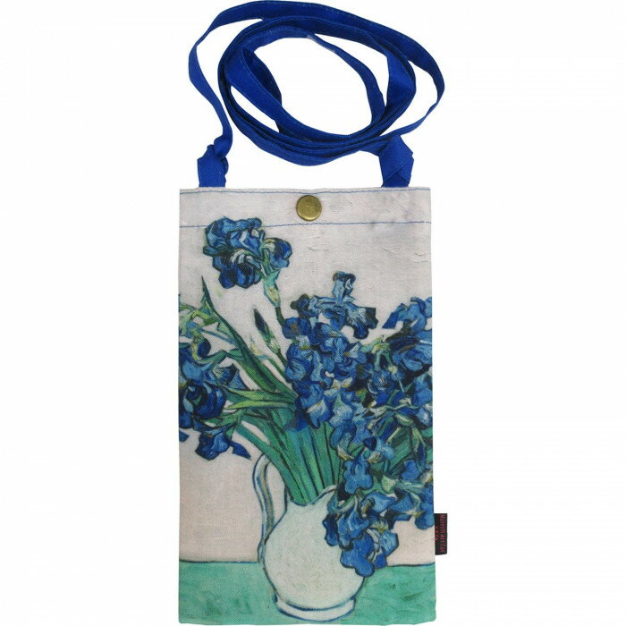 乐天商城 - 名画 スマホショルダーバッグ ゴッホ「アイリス」 AS-00903 肩掛け スマホショルダー【メール便】