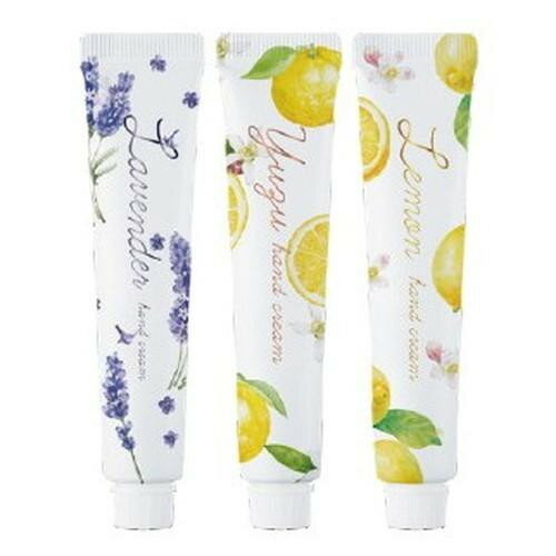 デイリーアロマジャパン 精油ハンドクリーム 20g セットA ラベンダー ユズ レモン 61517 【メール便】