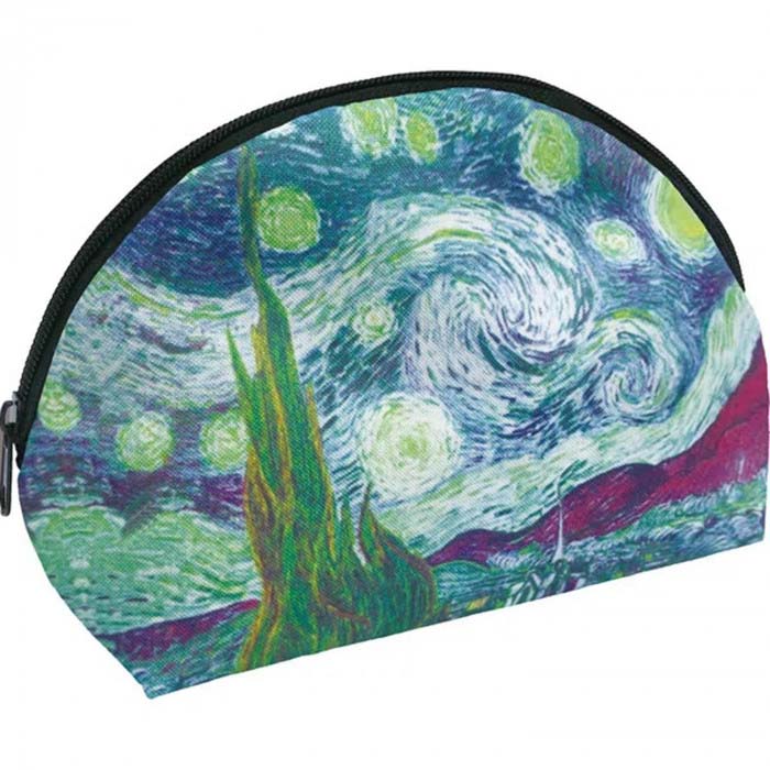 Rakuten - コスメポーチ 化粧ポーチ 大きめポーチ 名画マルチポーチ ゴッホ「星月夜」 AU-00818 【メール便】