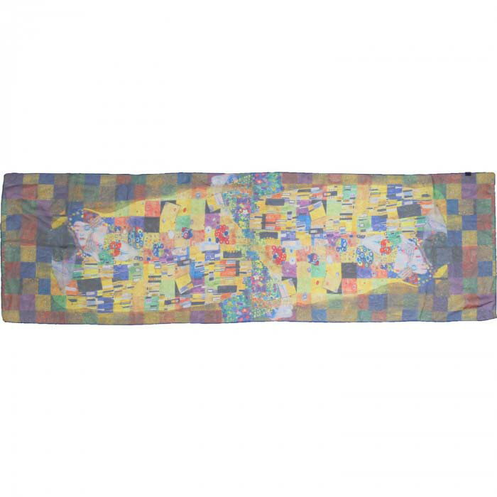 Rakuten - 名画モザイクアートシリーズ ストール クリムト「ザ・キス」 AM-01705 45×165cm ファッション小物 総柄 【メール便】