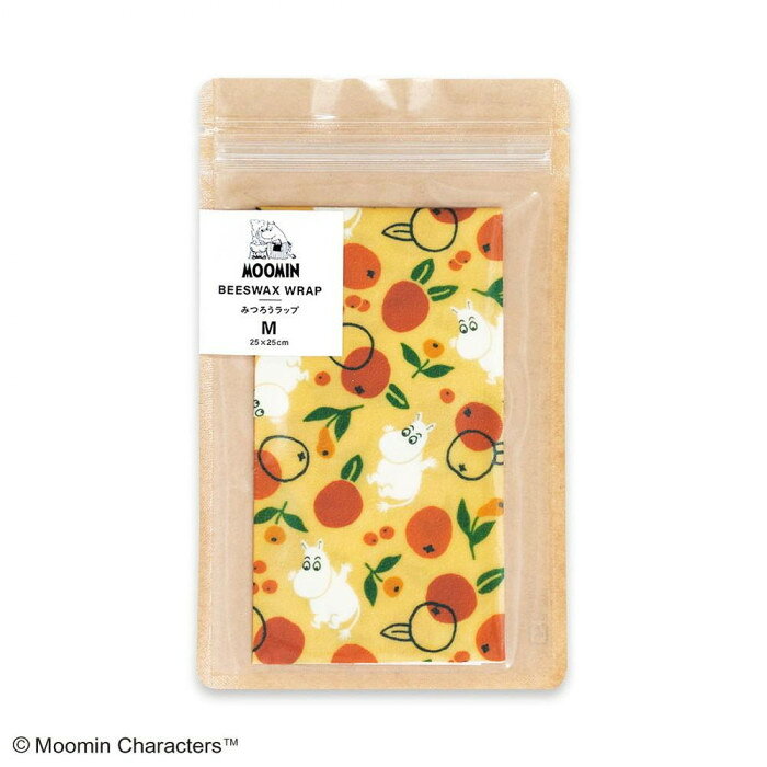 【楽天スーパーSALE_10%OFF】ムーミン みつろうラップ M ムーミン＆オレンジ 05949 約25×25cm 【メール便】