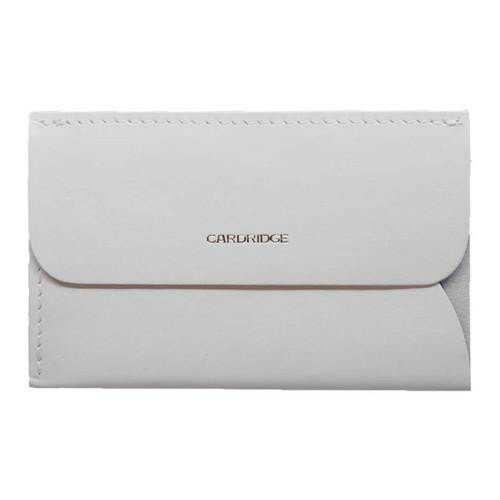樂天商城 - 国産レザー デュン カードリッジ dunn 超薄型名刺入れ ホワイト CD315 【メール便】