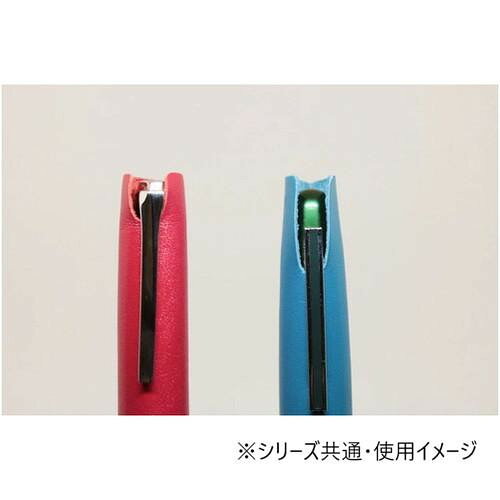 国産レザー デュン dunn one pencover 1本用 ペンシース レッド DOP02 【メール便】 vitabas-10217405 ビタミンバスケット サンプル画像3
