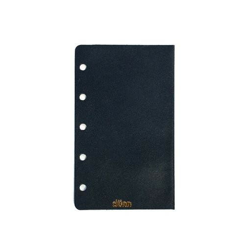 Pocket Size - 【楽天スーパーSALE_10%OFF】国産レザー デュン dunn M5 refill mat 手帳用下敷き ブルーブラック DMD01 【メール便】