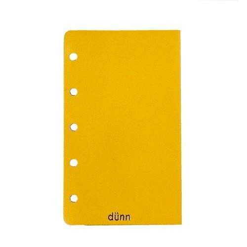 Pocket Size - 国産レザー デュン dunn M5 refill mat 手帳用下敷き イエロー DMD06 【メール便】