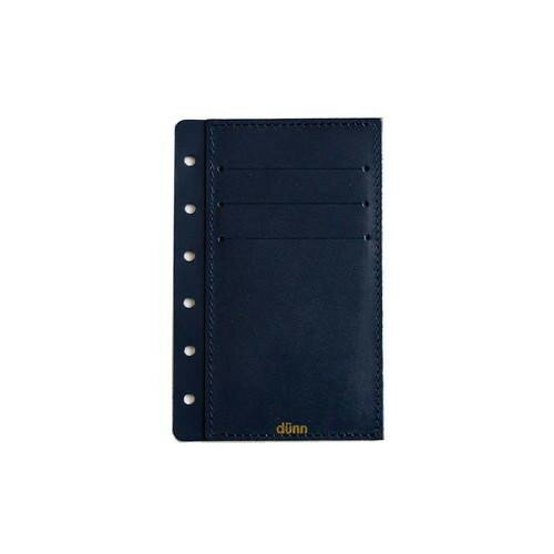 Pocket Size - 国産レザー デュン dunn M6 cardcase 手帳用カードケース ブルーブラック DMC21 【メール便】