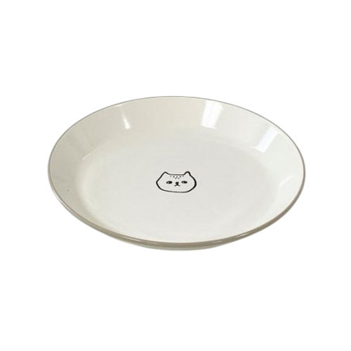 Rakuten - NECO プレート S ゴマ 26-465721 ネコ柄 猫柄 径15.9cm 中皿 パン皿 ケーキ皿