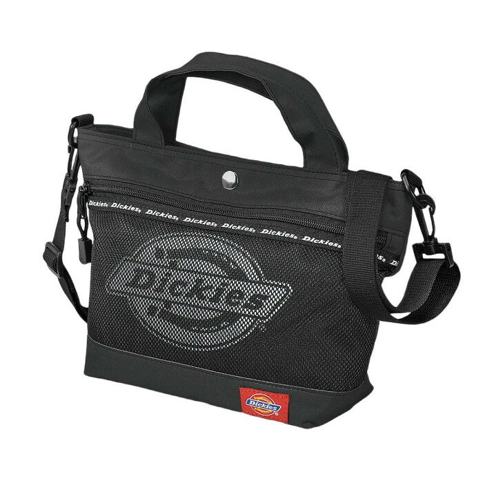 Dickies メッシュC 2WAYバッグ 手提げ　ショルダーバッグ ブラック 12-6675-10