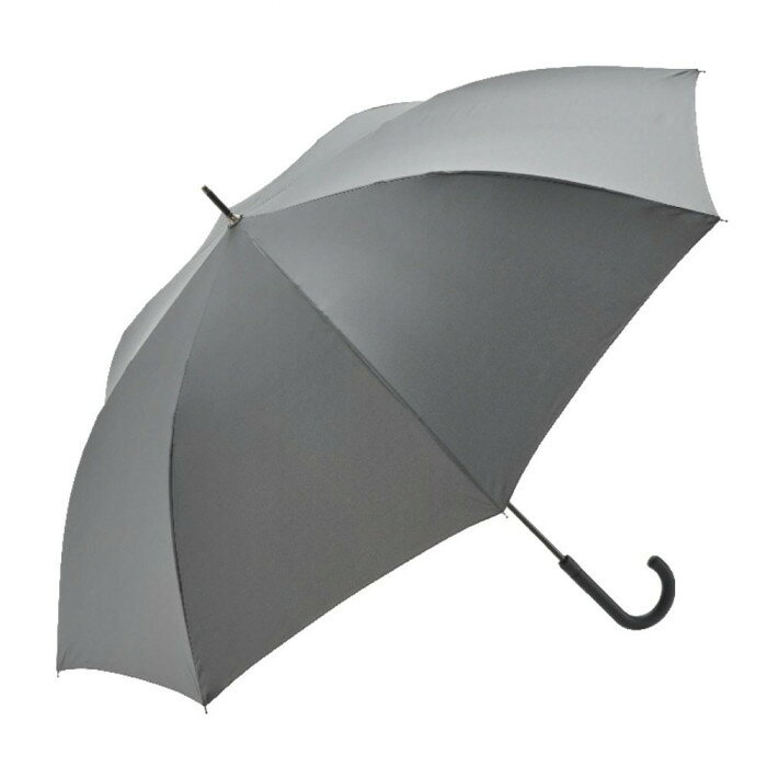 乐天商城 - 傘 雨傘 長傘 大型 LESS IS MORE LIM ソフトジャンプ(R) スライドラージ 70cm 長傘 スチールグレー U170-0799GY1-BI