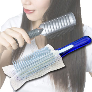 【楽天スーパーSALE_10%OFF】ヘアブラシの抜け毛と汚れ取りシート 50枚入り