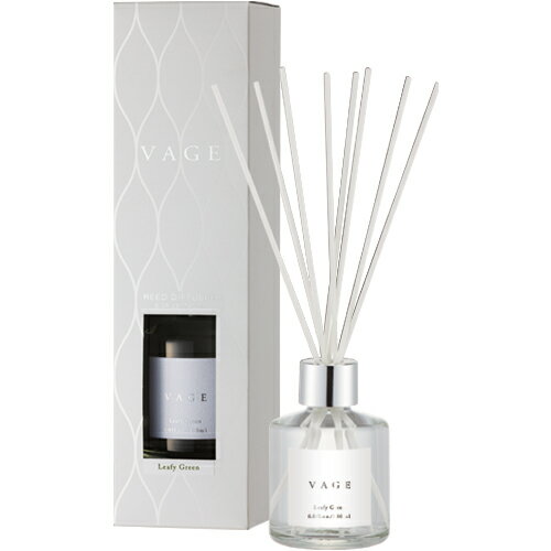 【SG】 6個セット 芳香剤(リードディフューザー) VAGE・バーグ 6172リーフィーグリーン(上品で繊細なグリーンの香り)白箱 180ml/日本製