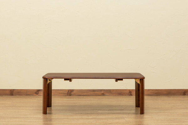 【SKB】継脚付 ウッディテーブル 90×50 ブラウン [2]