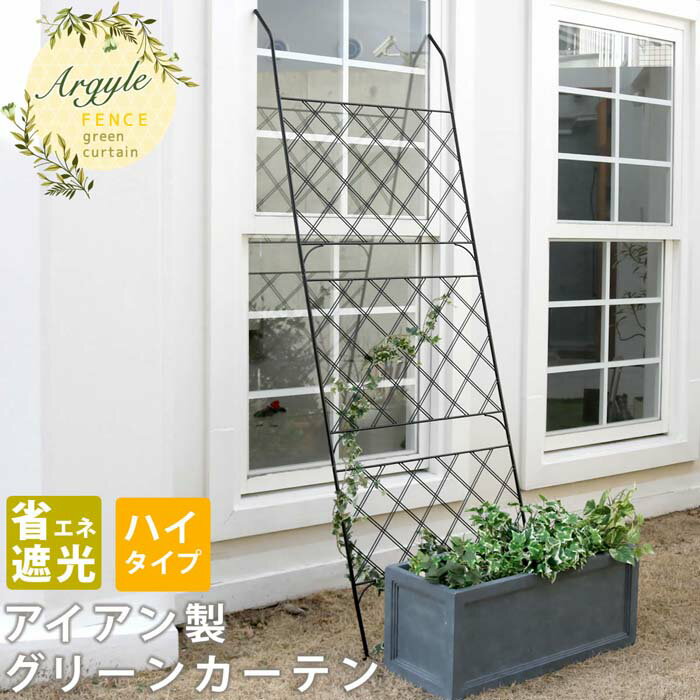 【楽天スーパーSALE_10%OFF】アイアン製グリーンカーテン アーガイル 送料無料 フェンス アイアン グリーンフェンス ゴーヤ 薔薇 バラ 朝顔 庭 ベラ...