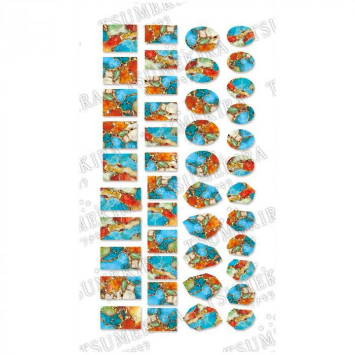 TSUMEKIRA(ツメキラ) ネイルシール noble Hanako プロデュース7 o.c.Turquoise (ジェル専用) NO-HNK-10..