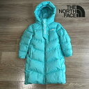 【即日配送】THE NORTH FACE ザノースフェイス ダウンジャケット キッズ 110cm ミントグリーン 緑 刺繡ロゴ プリントロゴ RD...