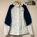 【即日配送】THE NORTH FACE ザノースフェイス マウンテンパーカー ハイベント レディース L ホワイト ネイビー 白 紺 刺繍ロゴ 訳あり【送料無料】