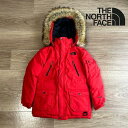 【即日配送】THE NORTH FACE ザノースフェイス ダウンジャケット キッズ 120cm レッド 赤 ハイベント PROHEAT 刺繡ロゴ...