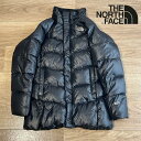 【即日配送】THE NORTH FACE ザノースフェイス ダウンジャケット キッズ 140cm ブラック 黒 刺繡ロゴ 550フィル 訳あり【送...