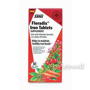 【日本未発売】フローラディクス アイアン(鉄)&ハーブ 80タブレットドイツ・サルス社製Floradix(フローラディクス)からタブレットタイプ登場♪鉄分豊富な野菜やハーブエキスにビタミンをプラス
