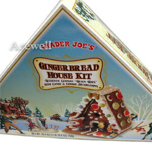 手作りお菓子の家 Trader Joe’s ジンジャー ブレッドハウス キット 750gおうちで手作りクリスマスお菓子の家♪人工着色料や人工香料、保存料不使用組み立ててデコレーションすれば出来上がり！家族みんなで♪恋人同士でも♪