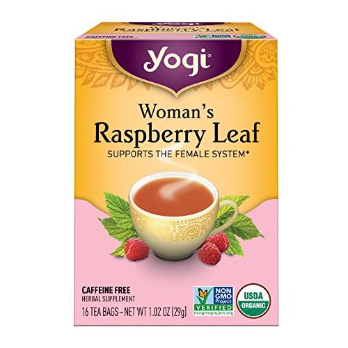 ヨギティー ハーブティー Yogi Tea ウーマンズ ラズベリーリーフ 16ティーバッグ カフェインフリー女性の不快症状や妊娠中の方、産前、安産や、母乳の出が気になる方にも◎臨月の妊婦さんからご要望多数！生理痛のひどい方やPMSで悩む方にもオーガニック＆非遺伝子組替え