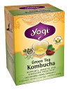 コンブチャ（コンブ茶） 16ティーバッグ×3箱 yogi tea（ヨギティー）のKombucha（こんぶちゃ、こんぶ茶）オーガニック緑茶と紅茶キノコ（紅茶きのこ）のコラボ ハリウッドで火がついたハーブティーでダイエット ミント味をブレンドして飲みやすい