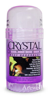 クリスタルデオドラント 直塗りタイプ 120g乳がんの原因と考えられているアルミニウムフリーの安心デオドラント。1日1回でさらさらワキ(脇)をキープ。無香料、パ...