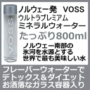 VOSS（ヴォス、ボス） ナチュラル ミネラルウォーター（炭酸なし） 800mlノルウェー発の貴重な水。オシャレなガラス容器（ガラスボトル）がインスタ映え。キャンプやバーベキューなど写真スポットで映える、おしゃれボトル