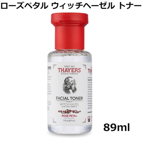 セイヤーズ(Thayers) ローズペタル ウィッチヘーゼル トナー（アルコールフリー）89mlロマンチックで甘く広がるバラの香りで大人気の化粧水。しなやかで キメ細やかなお肌に整えます。さらっとした使い心地で保湿力が◎敏感肌でも痒くならない♪