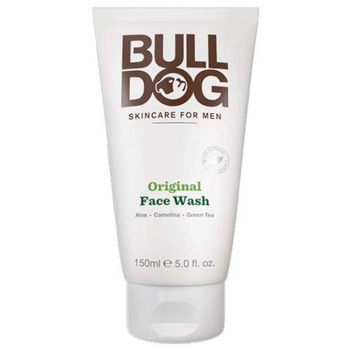 ブルドッグ（BULL DOG） オリジナル フェイスウォッシュ（洗顔料） 150ml男性用（メンズ）スキンケア。アロエベラ カメリナ油 緑茶を配合。スッキリとリフレッシュできる洗顔フォーム。メンズコスメ