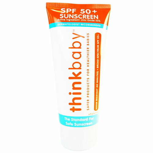 シンクベビー thinkbaby 日焼け止めクリーム サンスクリーン SPF50+ 177ml6カ月以上の赤ちゃん ベビー から子供 キッズ 大人まで使える日焼け止め 80分の耐水性 生物学的に有害な化学物質を含…