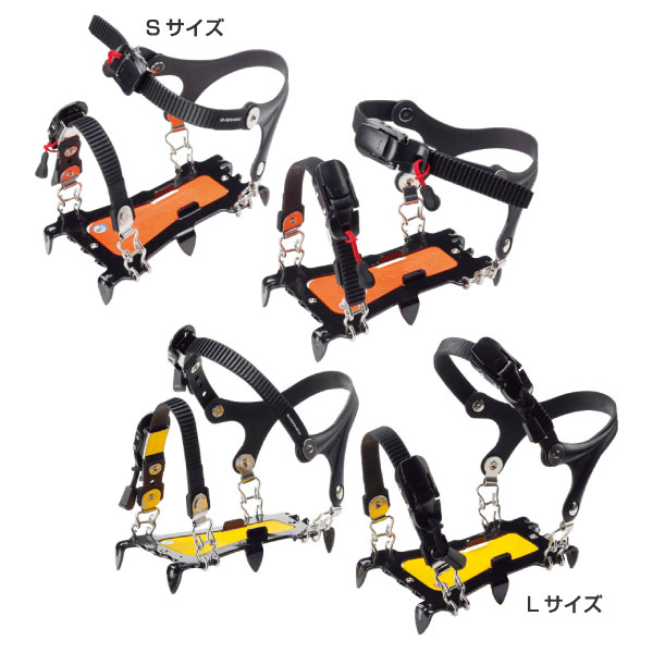 エバニュー メンズ レディース 6本爪アイゼン 登山用品 登山 アイゼン スパイク トレッキング 送料無料 EVERNEW EBY014