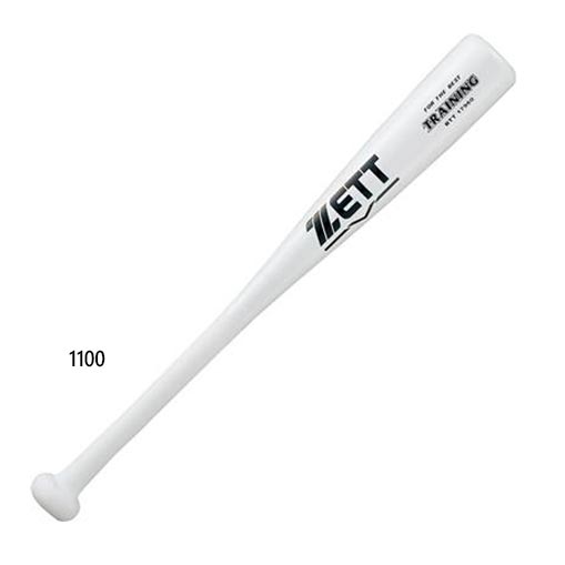 ゼット野球 メンズ レディース トレーニングバット 野球 片手バット ホワイト 白 送料無料 ZETT BTT17960