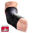 マクダビッド メンズ レディース デラックス エルボーサポート サポーター ヒジ 肘 スポーツ ブラック 黒 送料無料 McDavid M485