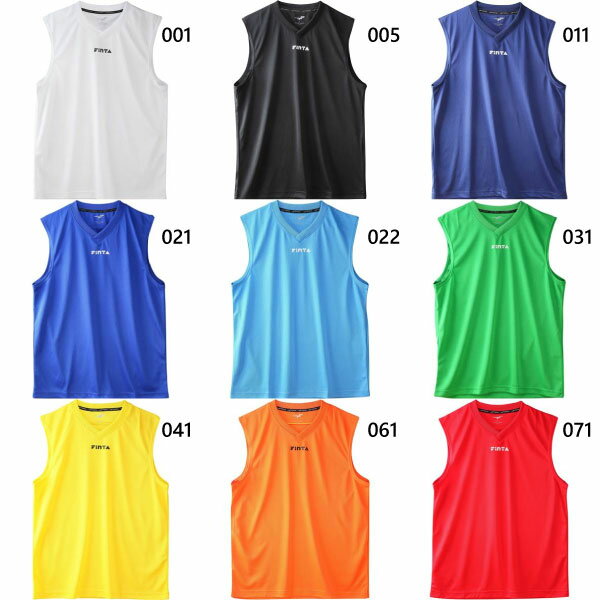 フィンタ メンズ ノースリーブメッシュシャツ サッカーウェア フットサルウェア トップス ホワイト 白 ブラック 黒 ネイビー ブルー レッド 青 赤 イエロー...