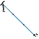 90-120cm キャプテンスタッグ メンズ レディース LEDライト付ステッキ 3段 登山 ハイキング トレッキングポール アウトドアストック T型 1本 ブルー 青 送料無料 CAPTAIN STAG M-9844(4)