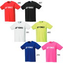 ヨネックス メンズ レディース ドライTシャツ テニス バドミントンウェア トップス 半袖 UVカット 吸汗速乾 制電 ホワイト 白 ブラック 黒 ネイビー レ...