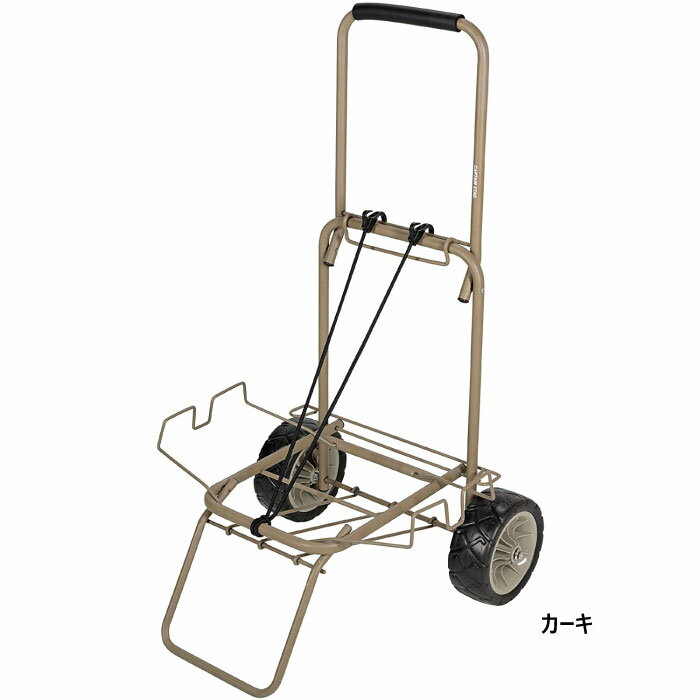 キャプテンスタッグ メンズ レディース キャリーカート 台車 FDコンテナ用キャリー ワイドタイヤ アウトドア用品 カーキ 送料無料 CAPTAIN STAG UL-1048