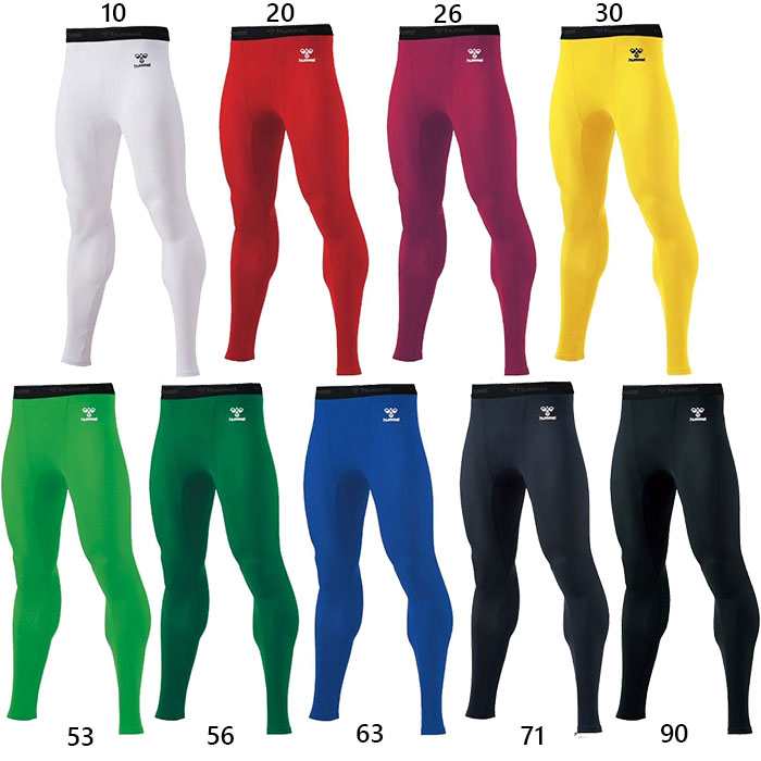 ヒュンメル メンズ レディース ロングフィットインナーパンツ アンダーウェア スポーツインナー サッカーウェア フットサルウェア スパッツ ホワイト 白 ブラッ...